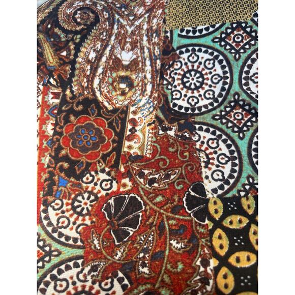 Roz & Ali Career Dress 12 Lined Geometric Print Rear Zip Entry Contemporary - Picture 9 of 14